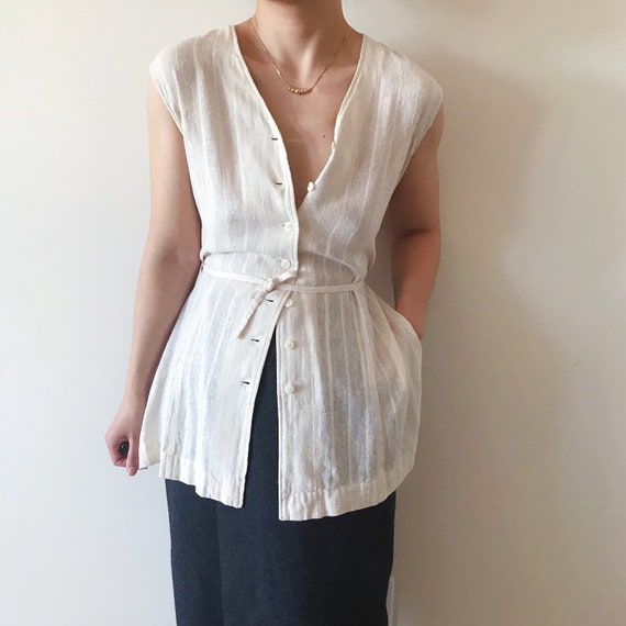 vintage silk blouse silk shirt silk top tank top … - image 1