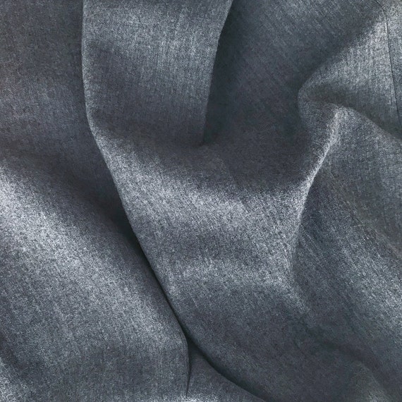 vintage wool pants high waist minimalist gray wid… - image 7