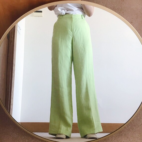 vintage linen pants linen culottes flax pants rel… - image 2