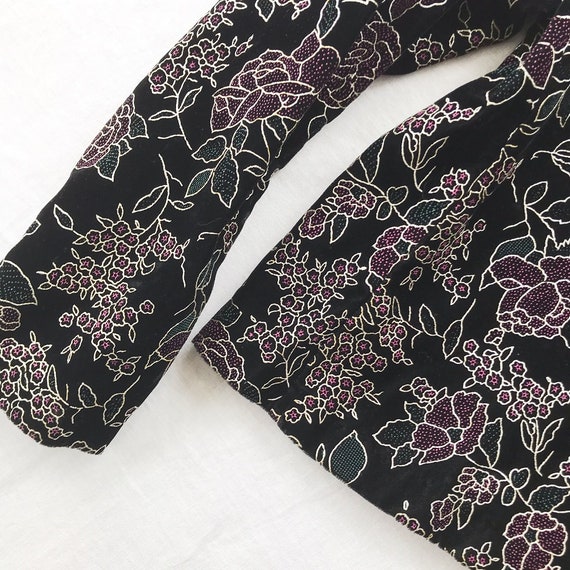 vintage blazer black blazer floral blazer jacket … - image 7