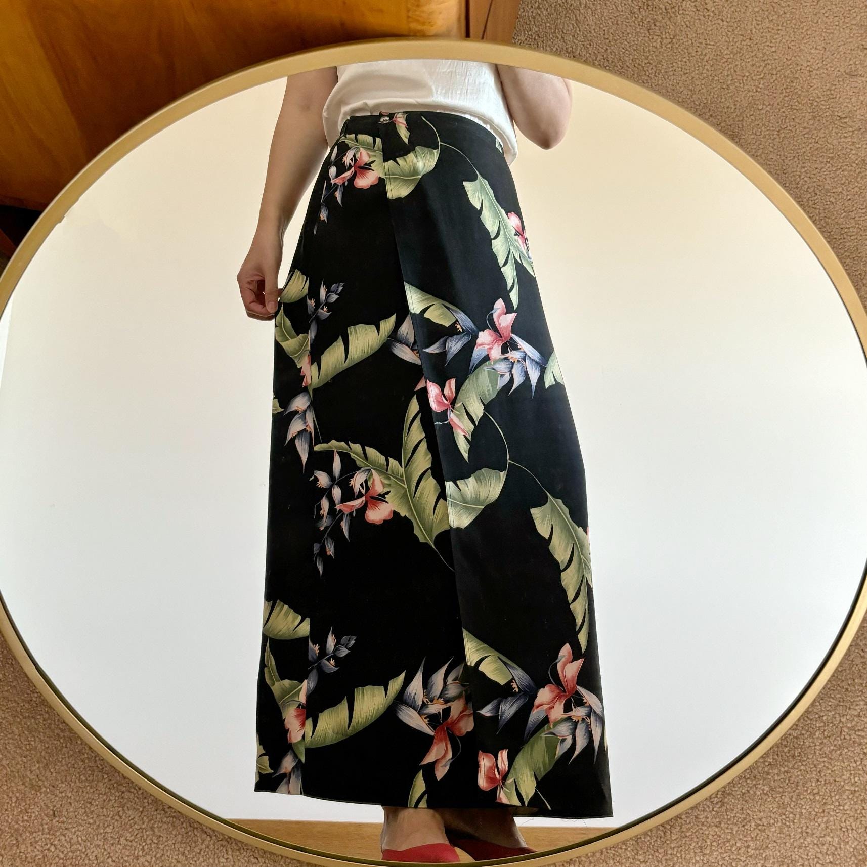 vintage wrap skirt /コットン/ラップスカート/eski vintage wrap skirt /コットン/ラップスカート/eski