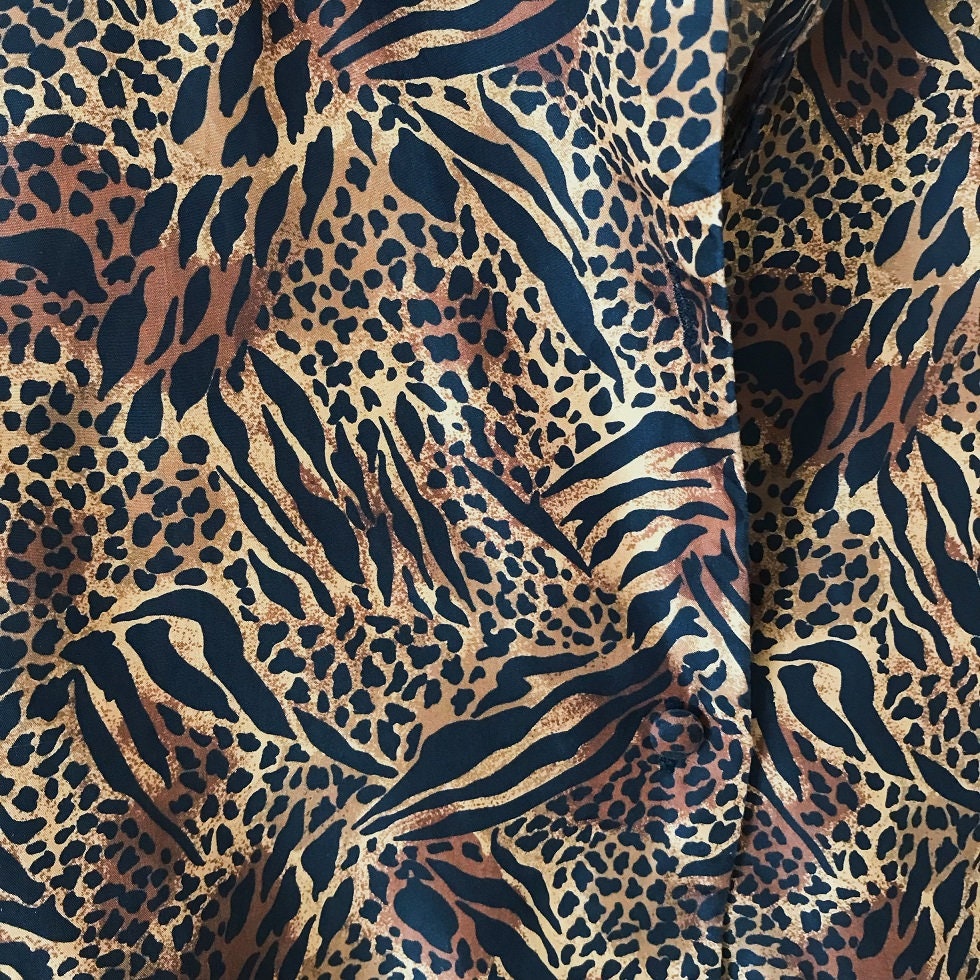 トップス 80s 90s \"gray color\" silk leopard shirt Womens Gray Leopard Print T-Shirt Cheetah Tee Shirt Small | eBay