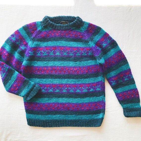 vintage lopi sweater vintage wool sweater handmad… - image 4