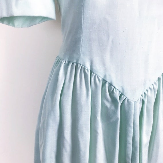 vintage sun dress circle dress mint dress handmad… - image 6