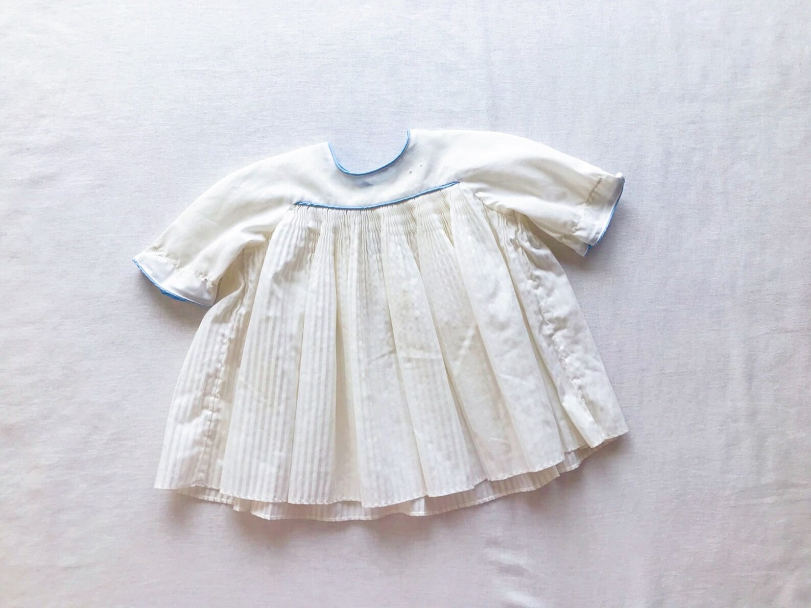 Vintage baby girls dress lace dress pleated dress cute dress Etsy