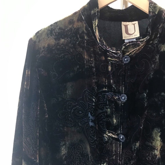 vintage velvet blouse velvet duster velvet shirt … - image 7