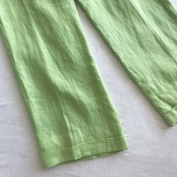 vintage linen pants linen culottes flax pants rel… - image 6