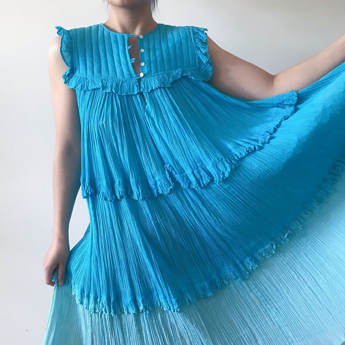 Wrinkle Effect Dress - Etsy
