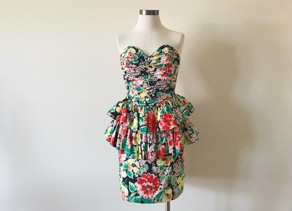 vintage dress layered dress floral dress midi dre… - image 6
