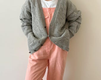 1960s Barclay Wool & Mohair Cardigan | Vintage Mens Large Button