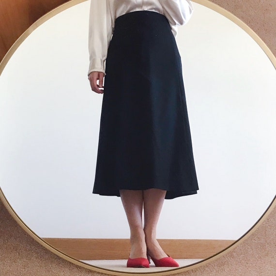 vintage skirt Max Mara skirt midi skirt wool skirt