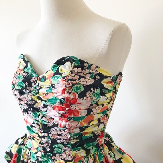 vintage dress layered dress floral dress midi dre… - image 7