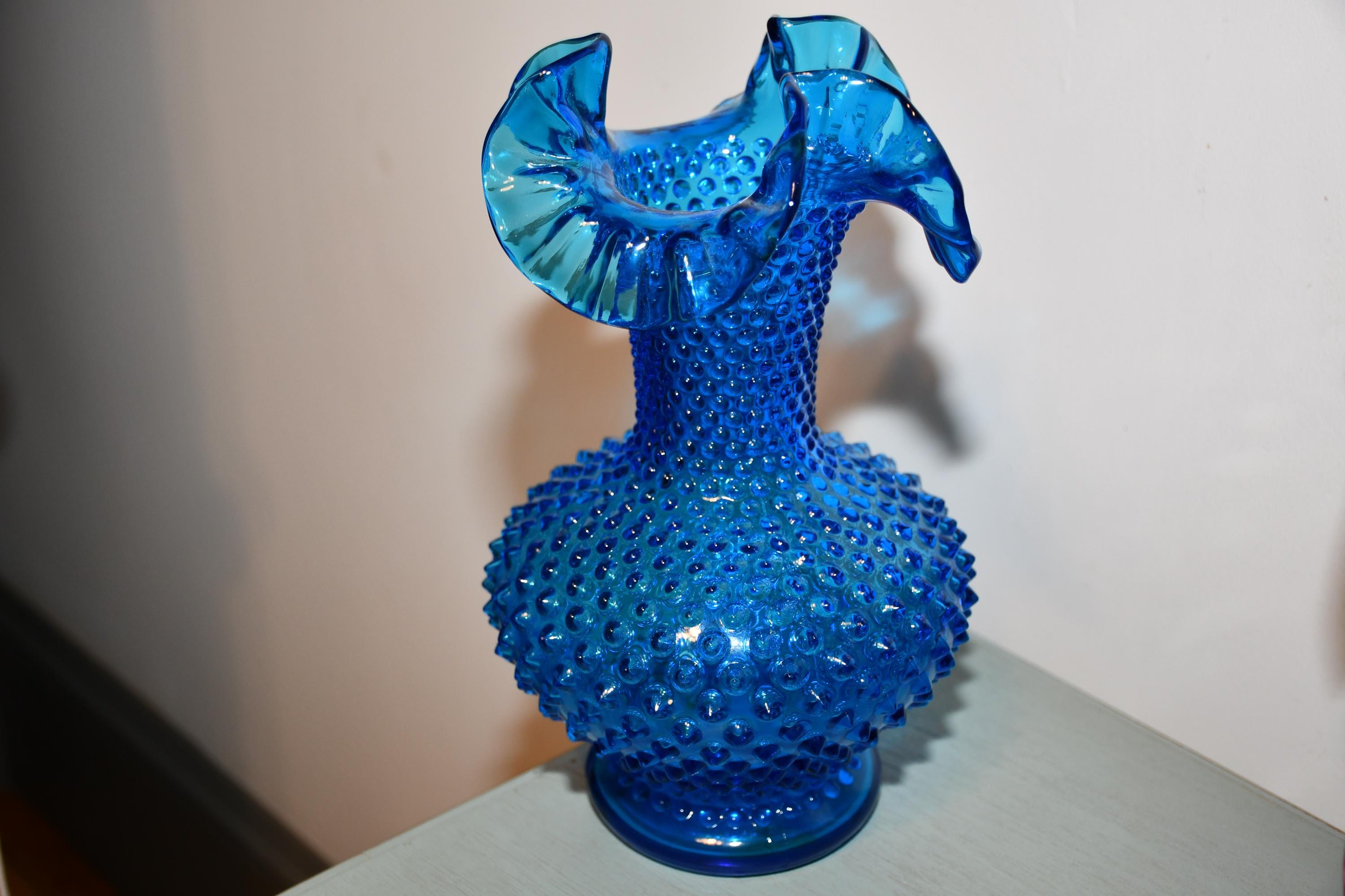 Blue fenton glass - Etsy 日本