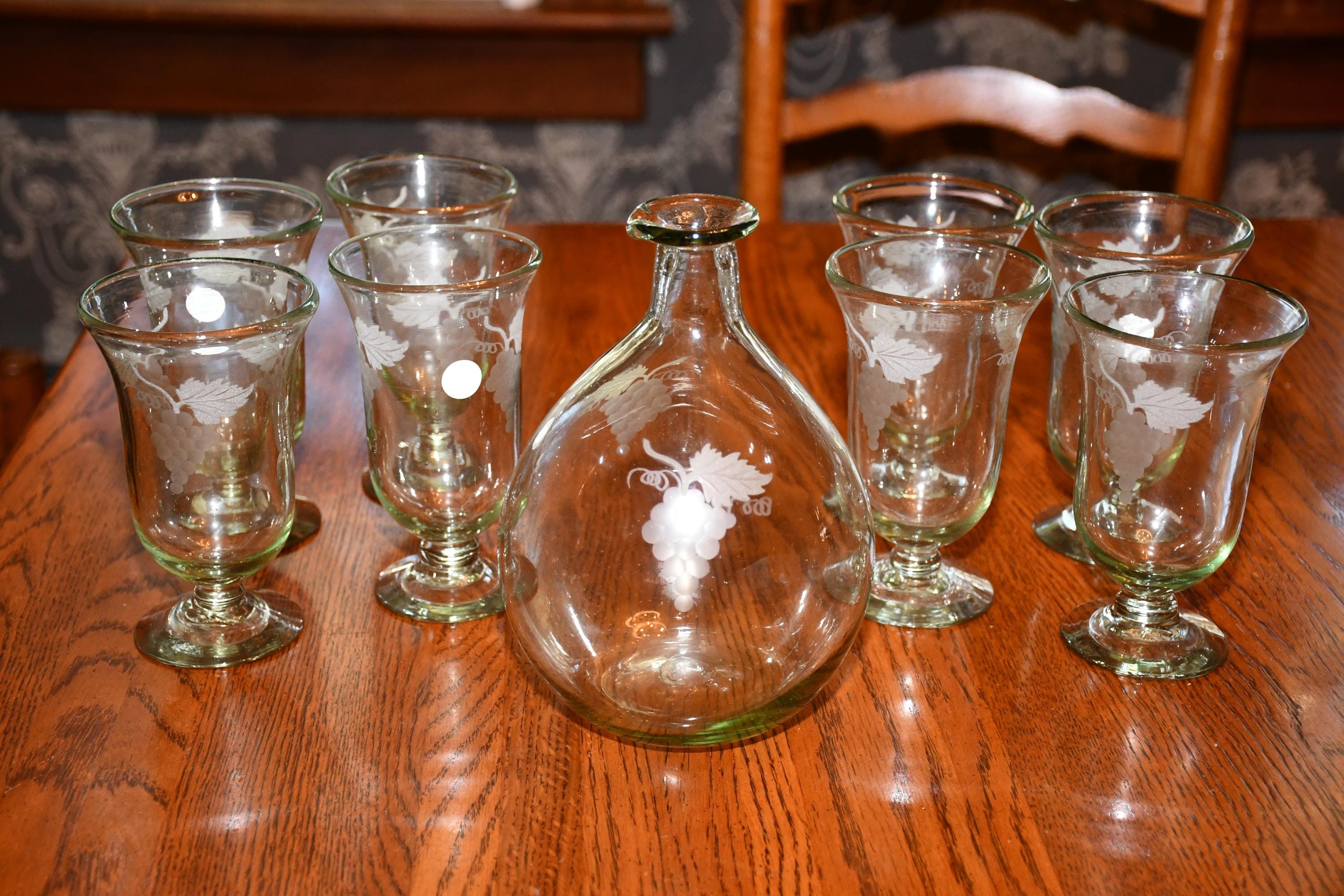 Etched Grape Glasses - Etsy