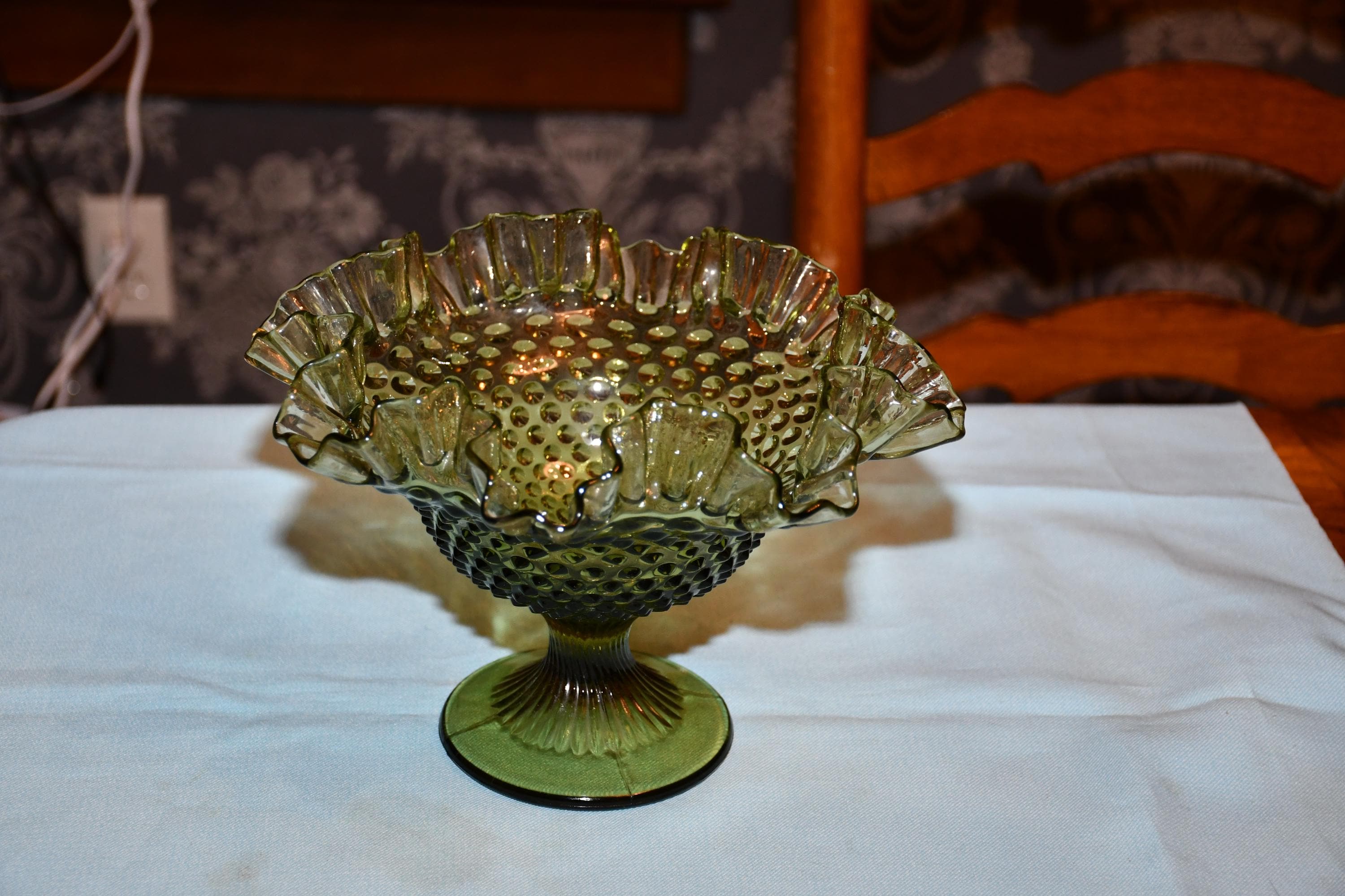 ヴィンテージ フェントン コロニアル グリーン ホブネイル ツイスト