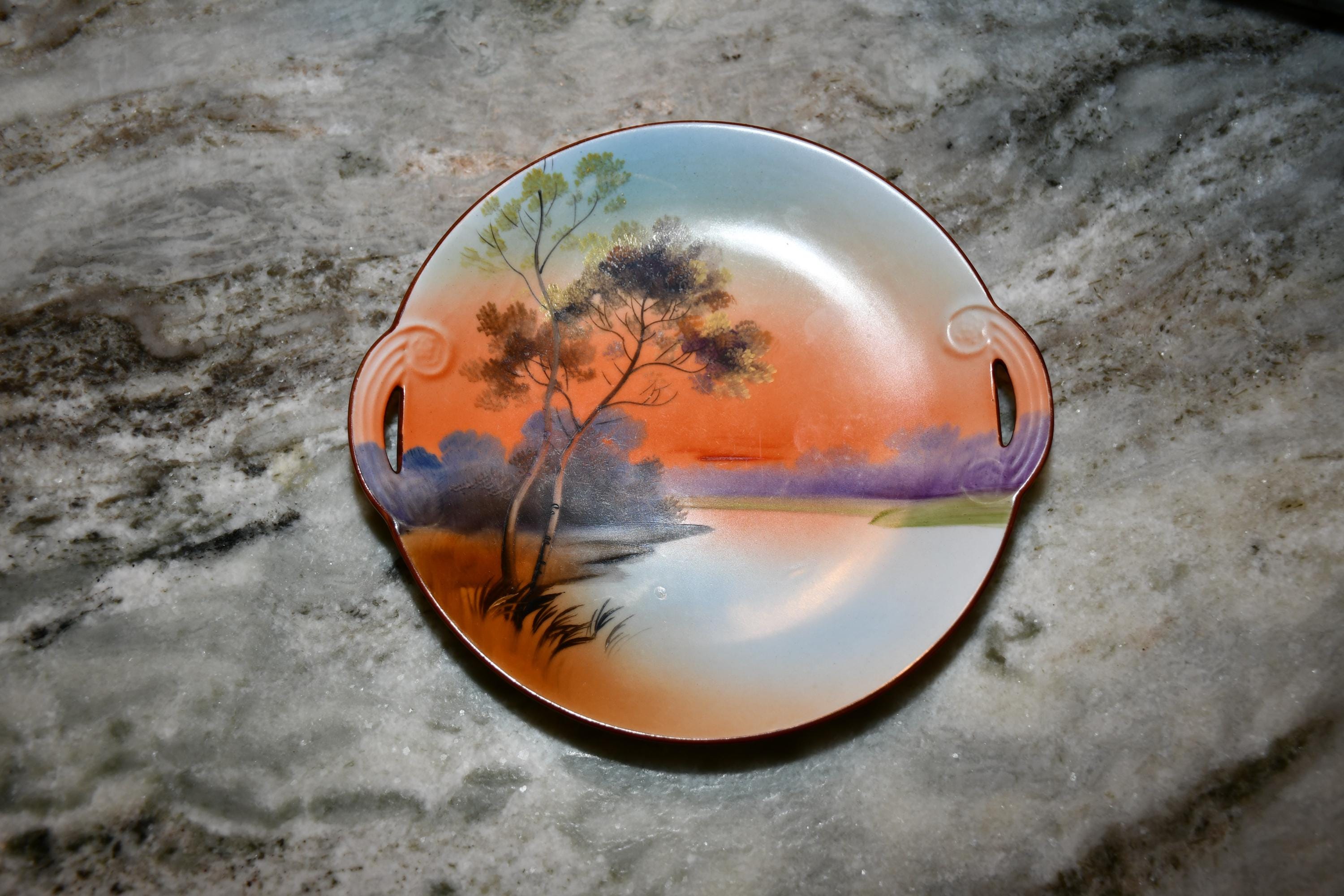 Noritake Lake Scene - Etsy