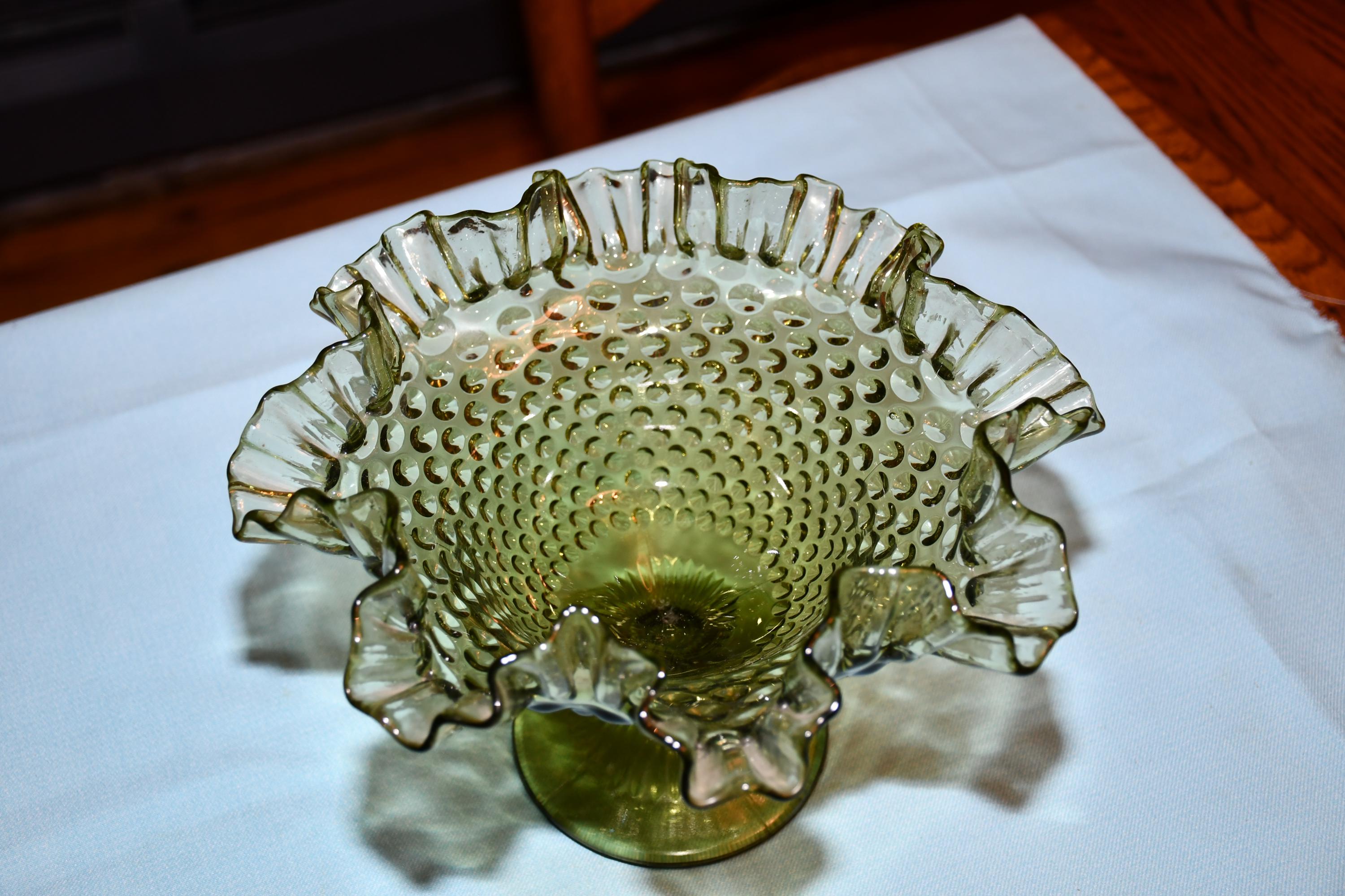 ヴィンテージ フェントン コロニアル グリーン ホブネイル ツイスト