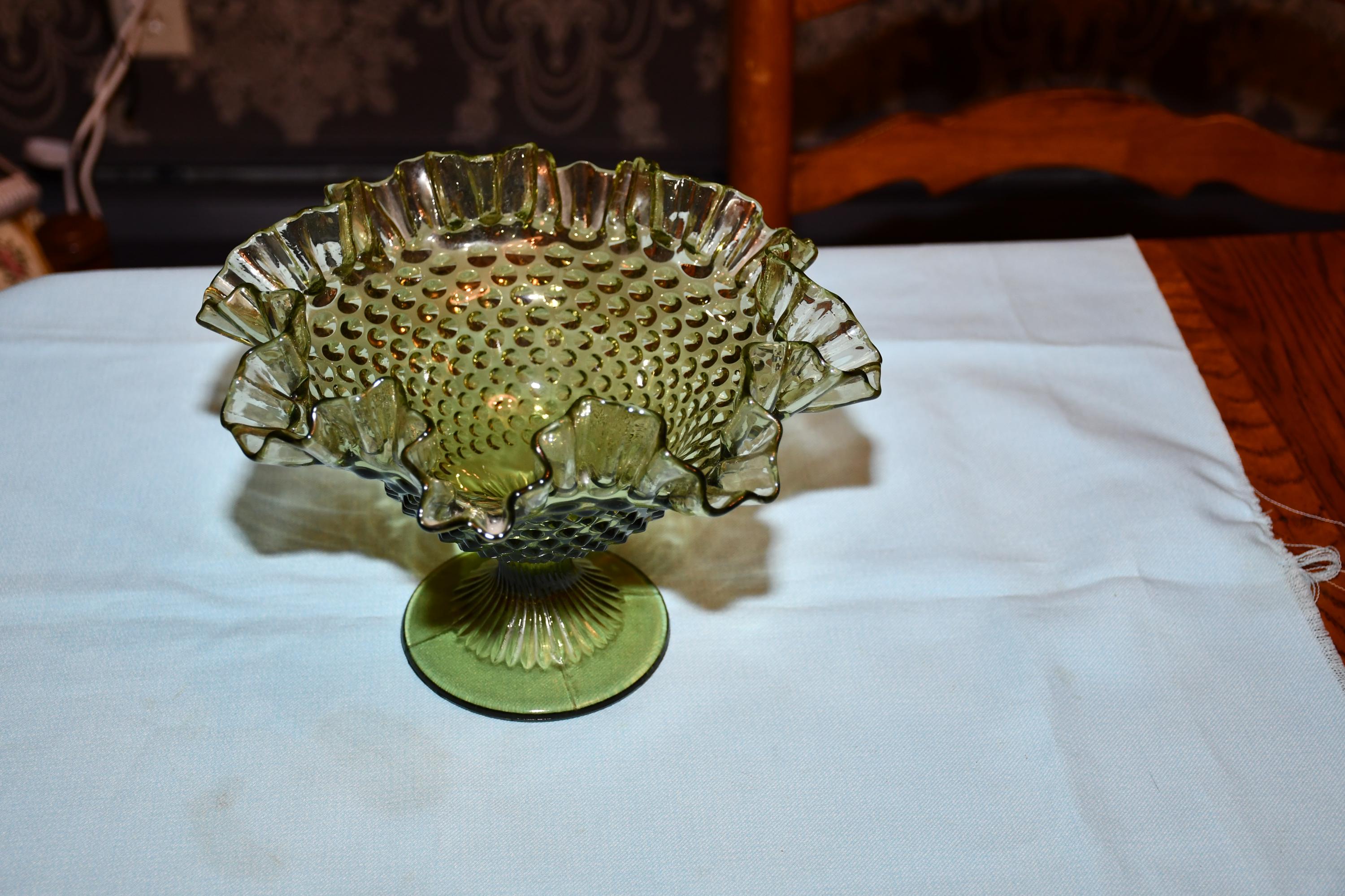 ヴィンテージ フェントン コロニアル グリーン ホブネイル ツイスト