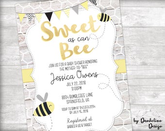 Bee Baby Shower Etsy