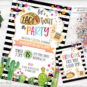 TACO 'bout a Party Birthday Fiesta Invitation