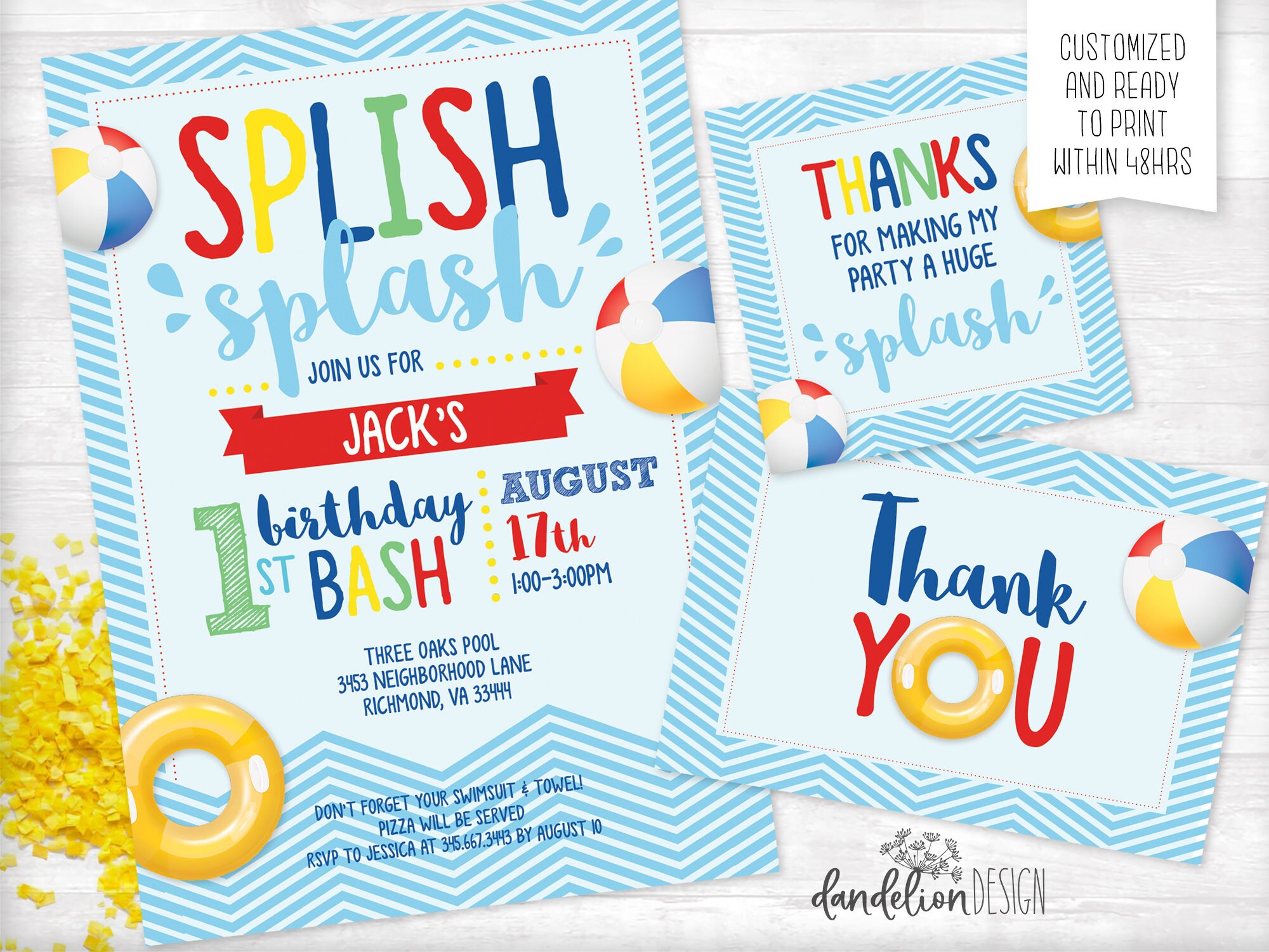 splish-splash-birthday-bash-pool-party-invitation-printable-etsy