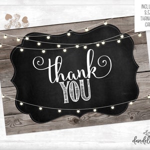 Couples Wedding Shower Invitation plus Thank You Card Printable image 2