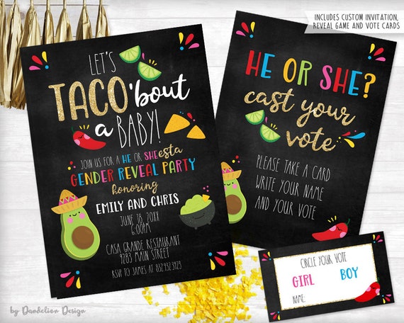 etsy taco bout a baby