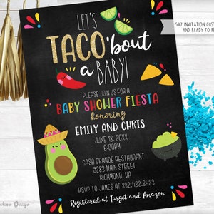 TACO 'bout a Baby Shower Fiesta Invitation