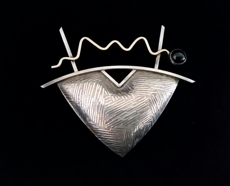Keyworth brooch Modernist K