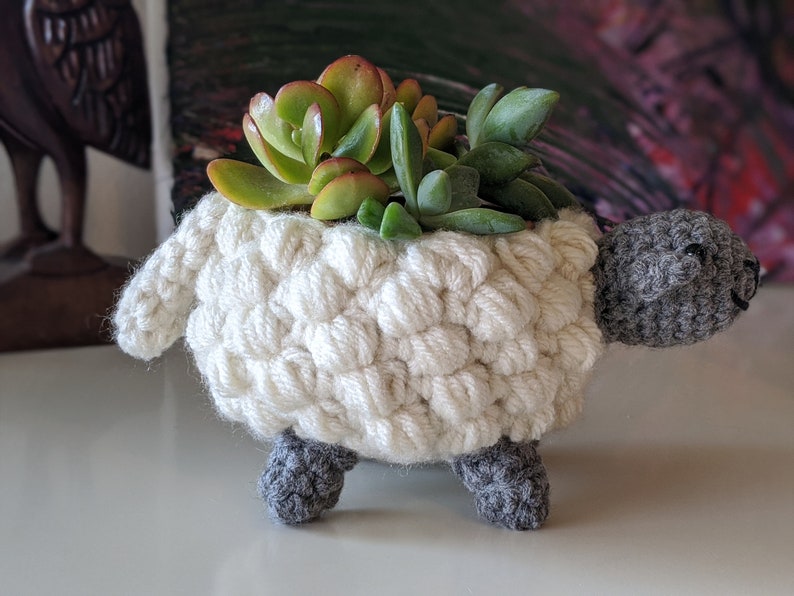 PATTERN ONLY Small Sheep Planter image 5