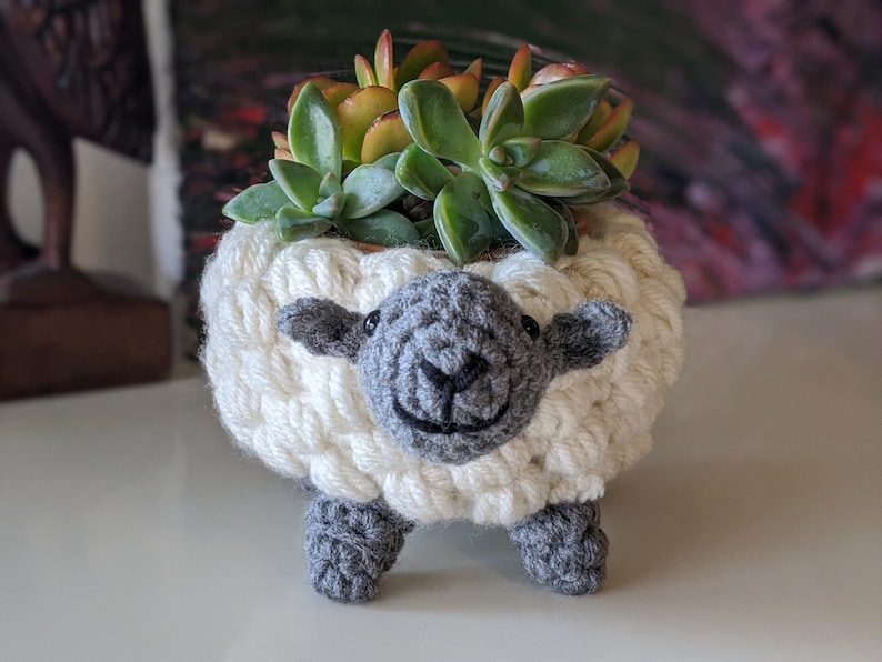 PATTERN ONLY Small Sheep Planter image 3