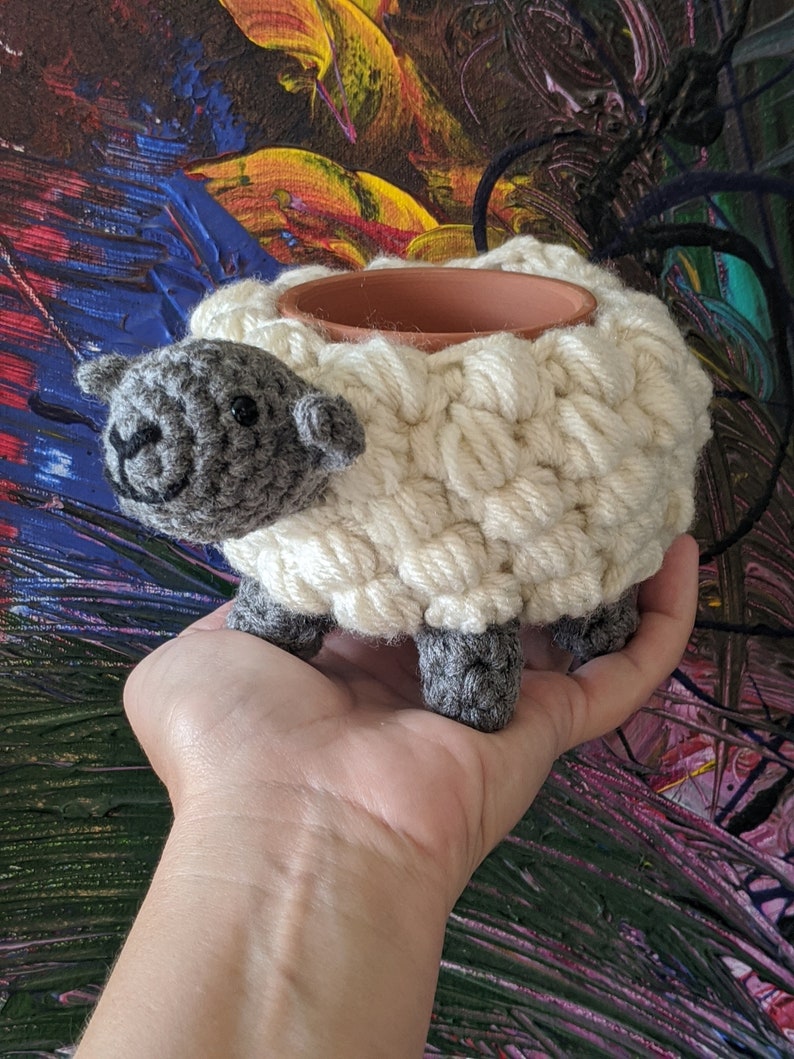 PATTERN ONLY Small Sheep Planter image 2