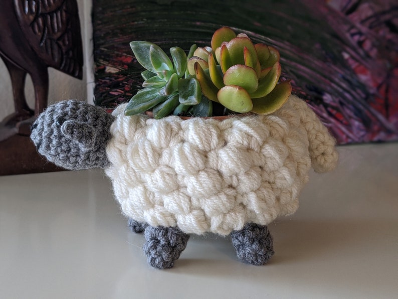 PATTERN ONLY Small Sheep Planter image 4