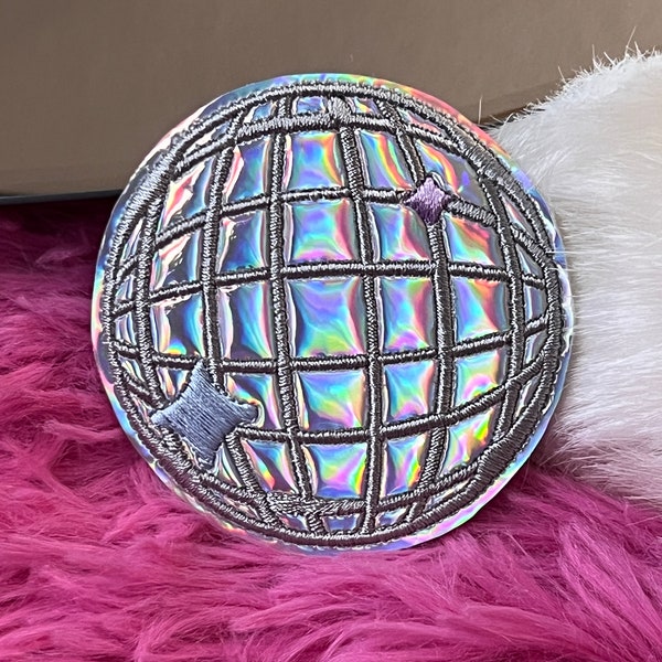 Large Disco Ball Patch Etsy