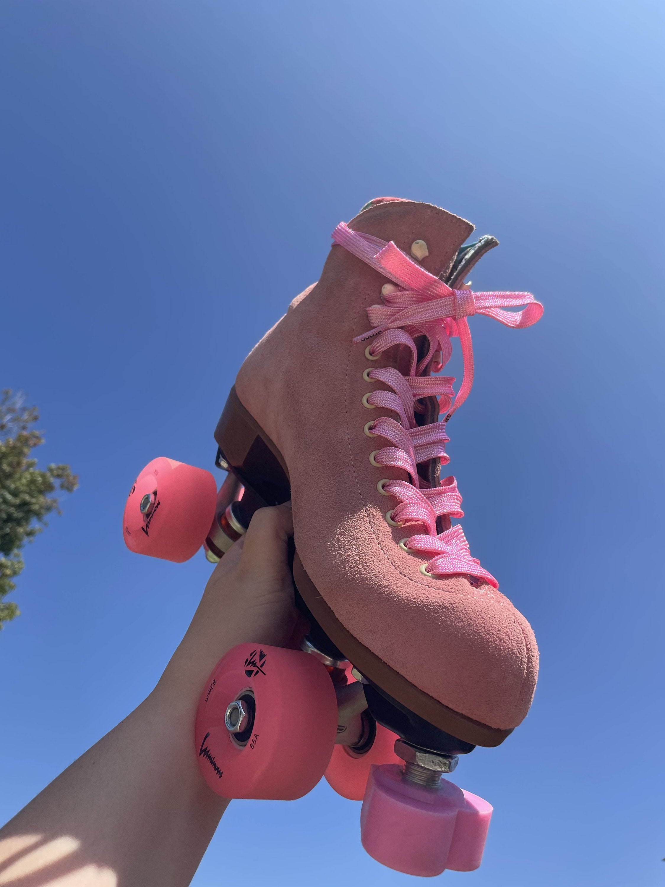 Pink Metallic 96 Inch SPARK Roller Skate Laces Etsy