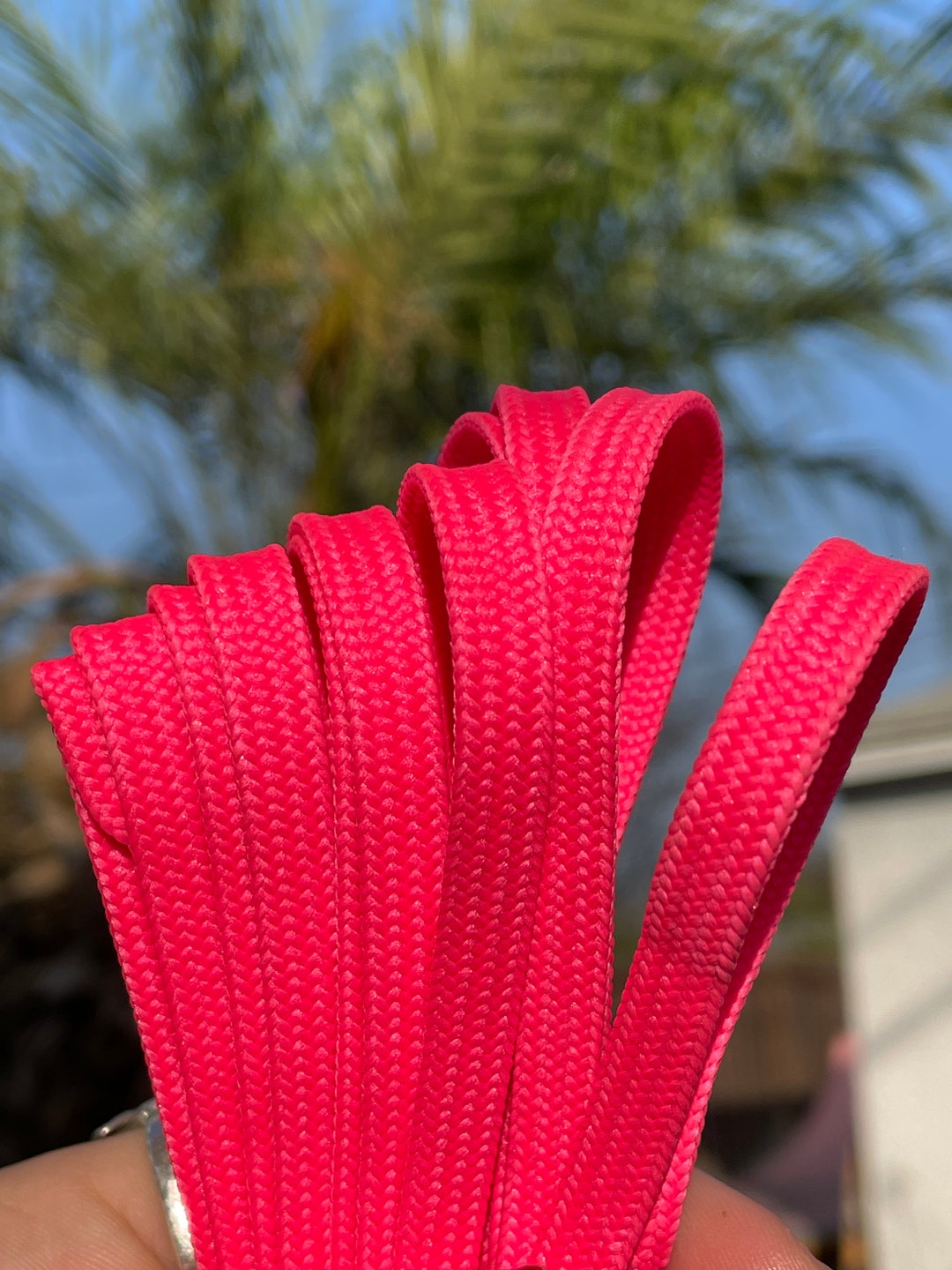 Neon Pink 96 Inch CORE Roller Skate Laces narrow 6mm Etsy