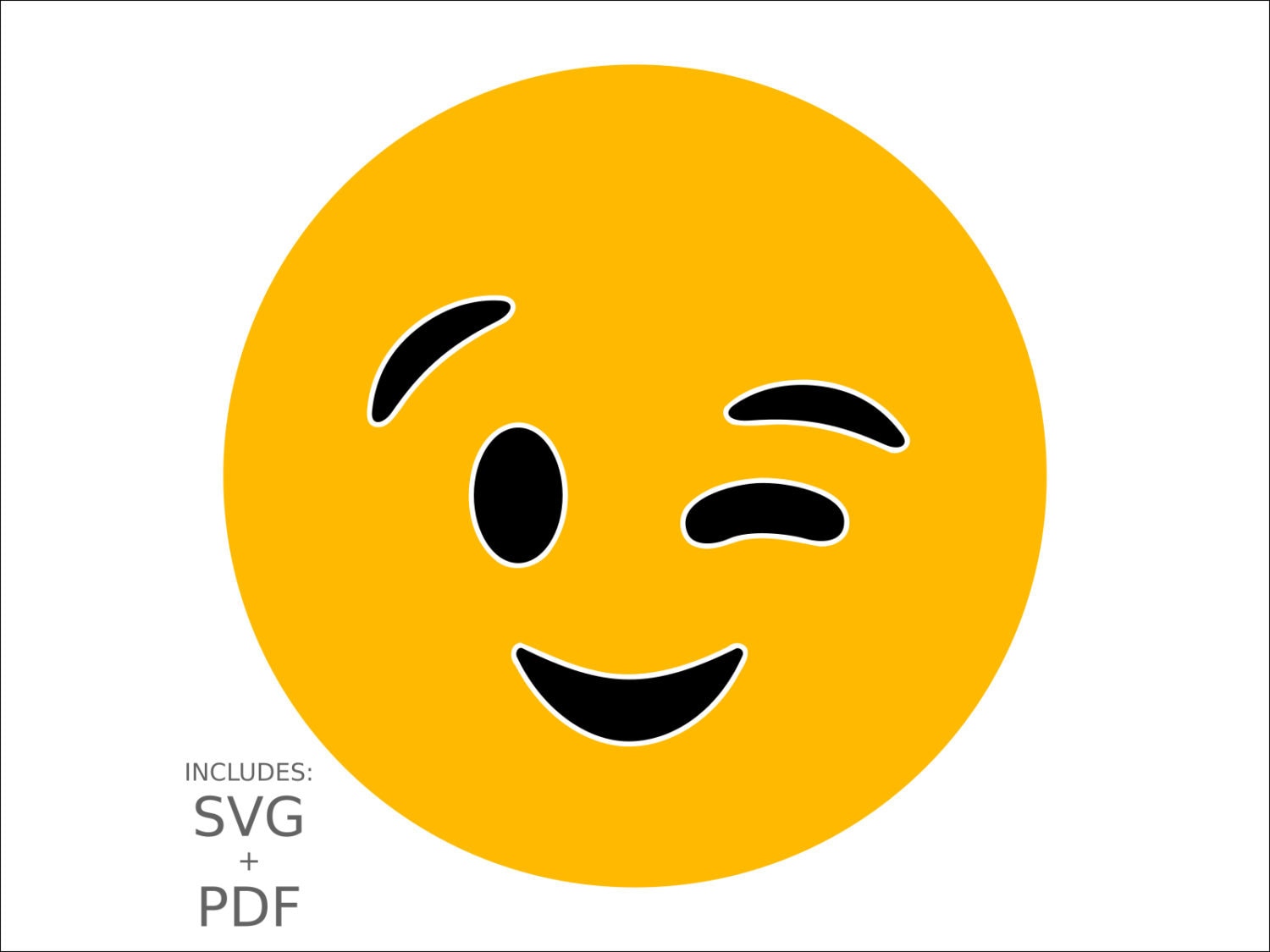 Download Royalty Free Winking Emoji SVG Winking Clip Art Blinking ...