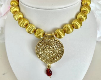 Men's Gold Kaintha, Gold Kentha, Men's Punjabi Wedding Accessory