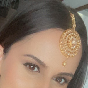 Round Gold Tikka | Maroon Red Tikka | Emerald Green Tikka | Simple Tikka | Maang Tikka | Round Maang Tikka | Indian Jewelry | Mehndi Jewelry