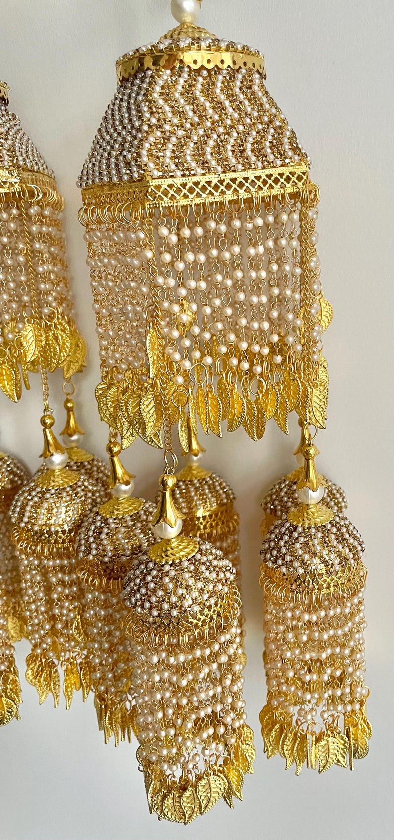 Kalires Traditional Gold Bridal Kaleeray | Punjabi Indian Wedding Accessory ...