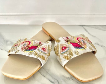 サンダル・ミュール Leather Sandals Insole Embroidery Amazon.com: OMIREL Women's Platform Wedges Flowers