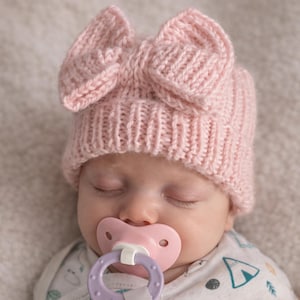 Patrón de tejido - Gorro de bebé de hospital "Hola Mundo" (PDF)