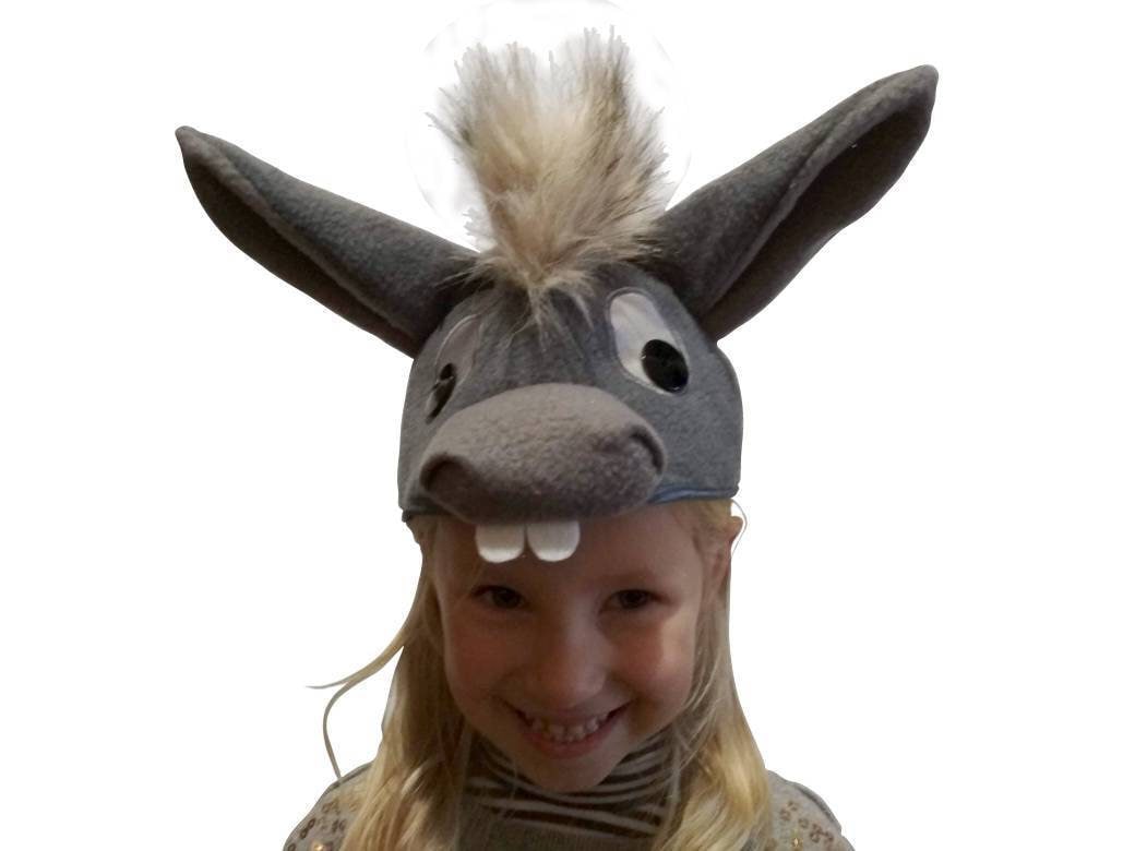 Donkey Hat Donkey Costume Grey Animal Winnie the Pooh Eeyore Etsy UK