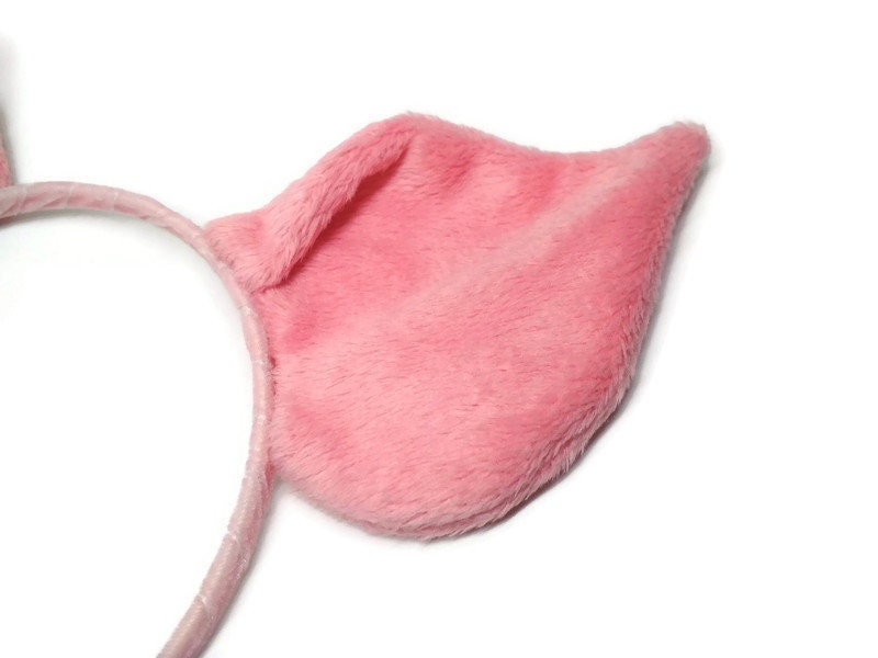 Pig Ears Pink Plush Piggy Costume Girls Headband Boys Set Etsy