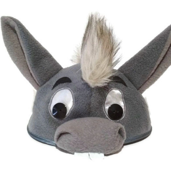 Sombrero de burro Disfraz de burro gris Animal Winnie the Pooh Eeyore Sombrero de Halloween Traje de Navidad Fiesta de cumpleaños Regalo Niños Adulto Tamaño de niño pequeño
