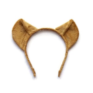 Lion Ears Mane Tail Ears Faux Fur Costume Piece for Children and Adults ...