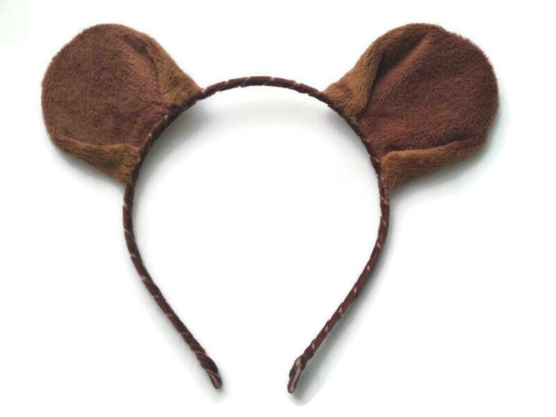 Bear Ears Headband Brown Grizzly Plush Hair Band Baby Bear - Etsy