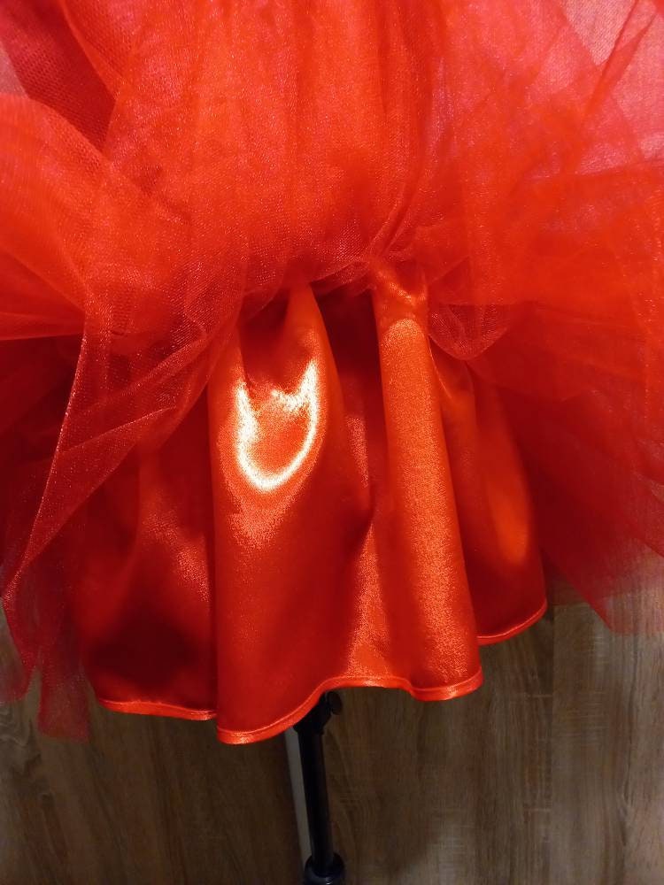 Falda Tutu Roja Disfraz de Papá Noel Disfraz de Halloween Tul Falda  Variaciones de Longitud para Adultos -  España