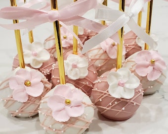 Pretty pink cake pops (please read full description)