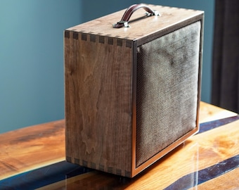 Van Gundy Guitars Custom 1x12" Speaker Cabinet- Solid Black Walnut